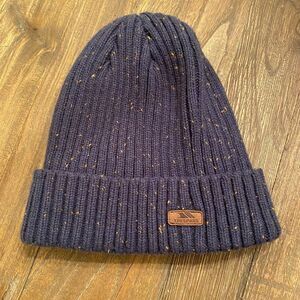 Adult Trespass Mateo Knitted Cuffed Speckled Beanie Hat One Size OS Microfleece
